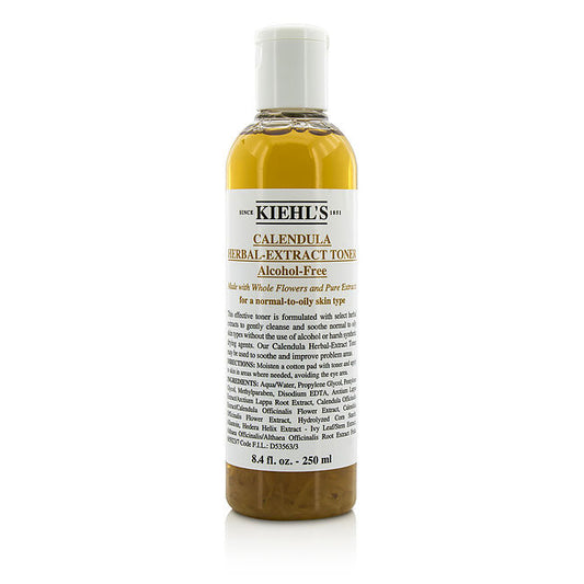 Kiehl's by Kiehl's Calendula Herbal Extract Alcohol-Free Toner - For Normal to Oily Skin Types  --250ml/8.4oz For Women