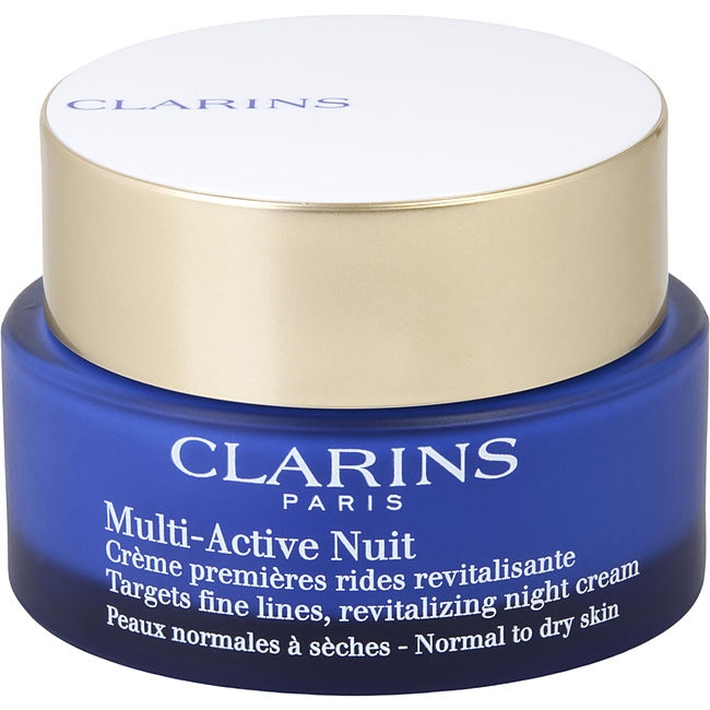 Clarins by Clarins Multi-Active Night Targets Fine Lines Revitalizing Night Cream ( Normal to Dry Skin ) --50ml/1.6oz For Women