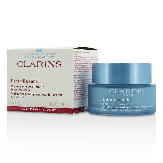 Clarins by Clarins Hydra-Essentiel Moisturizes & Quenches Rich Cream - Very Dry Skin  --50ml/1.8oz For Women