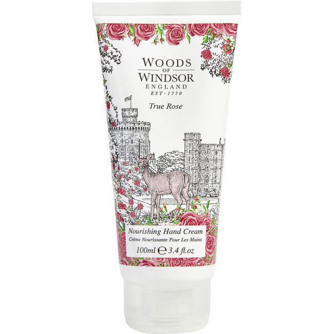 WOODS OF WINDSOR TRUE ROSE by Woods of Windsor HAND CREAM 3.4 OZ For Women