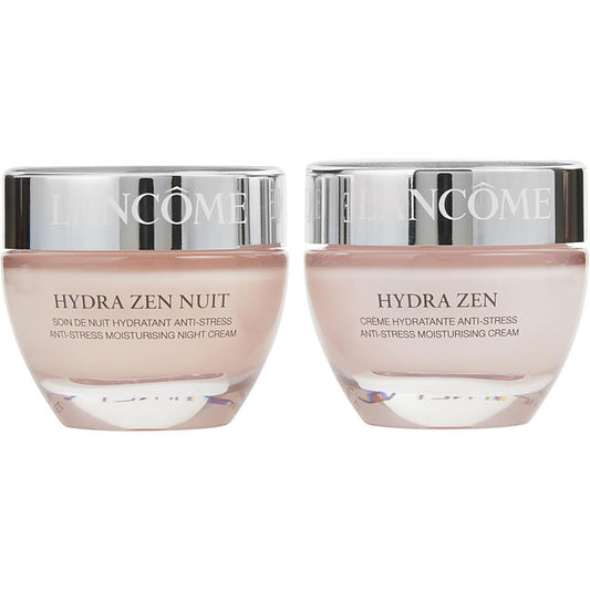 LANCOME by Lancome Hydra Zen Moisturising Partners Set: Anti-Stress Moisturising Cream 50ml/1.7oz + Anti-Stress Moisturising Night Cream 50ml/1.7oz - All Skin Types --2pcs For Women