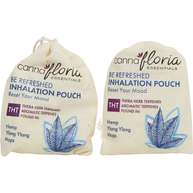 Cannafloria by Cannafloria BE REFRESHED INHALATION POUCH 0.88 OZ BLEND OF HEMP, YLANG YLANG & HOPS Unisex