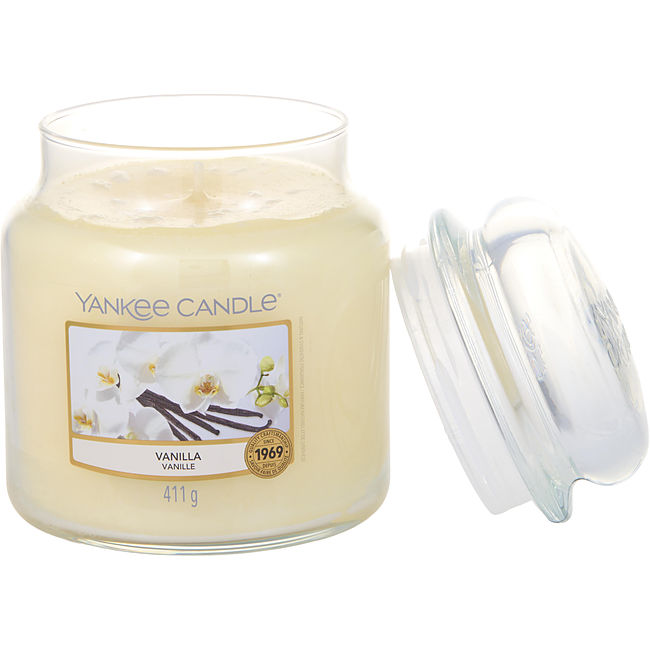 YANKEE CANDLE by Yankee Candle VANILLA SCENTED MEDIUM JAR 14.5 OZ Unisex
