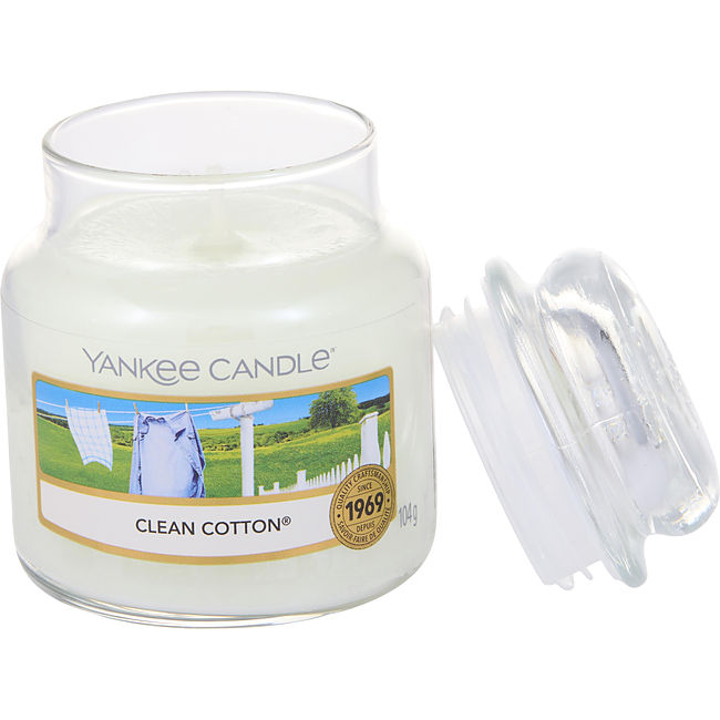 YANKEE CANDLE by Yankee Candle CLEAN COTTON SCENTED SMALL JAR 3.6 OZ Unisex