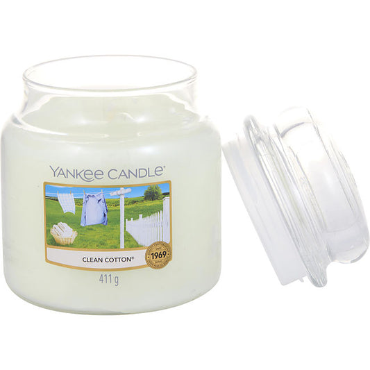 YANKEE CANDLE by Yankee Candle CLEAN COTTON SCENTED MEDIUM JAR 14.5 OZ Unisex