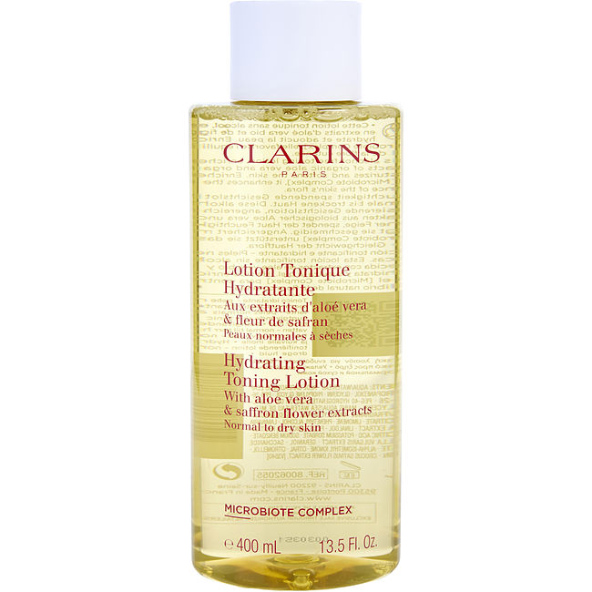 Clarins by Clarins Hydrating Toning Lotion with Aloe Vera & Saffron Flower Extracts - Normal to Dry Skin  --400ml/13.5oz For Women