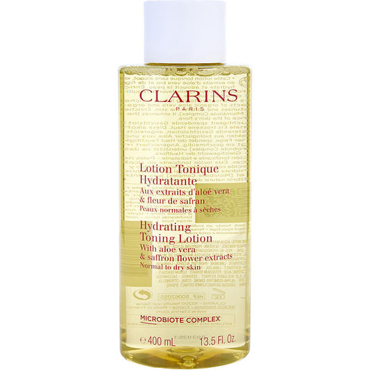 Clarins by Clarins Hydrating Toning Lotion with Aloe Vera & Saffron Flower Extracts - Normal to Dry Skin  --400ml/13.5oz For Women