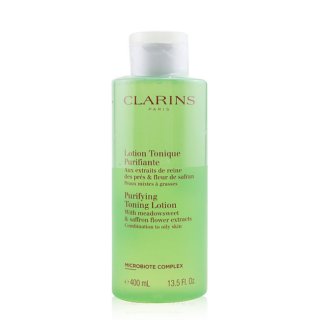 Clarins by Clarins Purifying Toning Lotion with Meadowsweet & Saffron Flower Extracts - Combination to Oily Skin  --400ml/13.5oz For Women