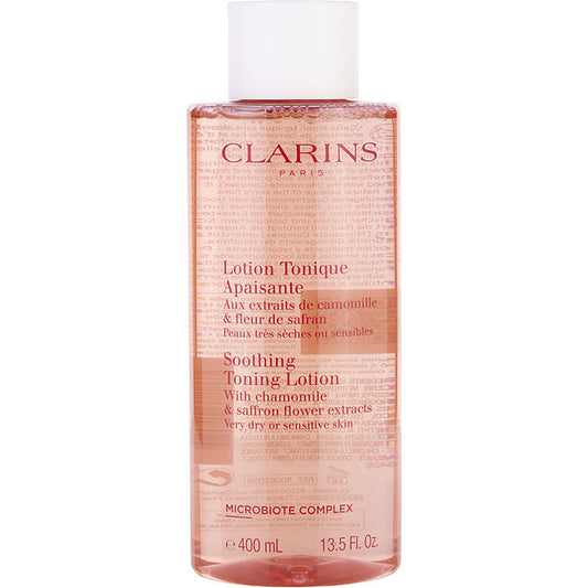 Clarins by Clarins Soothing Toning Lotion with Chamomile & Saffron Flower Extracts - Very Dry or Sensitive Skin  --400ml/13.5oz For Women