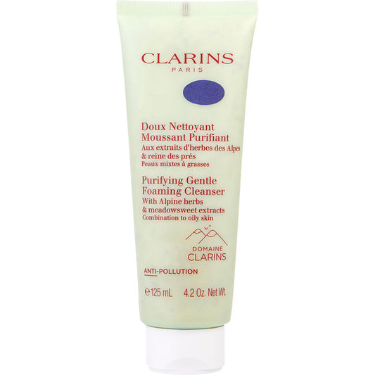 Clarins by Clarins Purifying Gentle Foaming Cleanser with Alpine Herbs & Meadowsweet Extracts - Combination to Oily Skin  --125ml/4.2oz For Women