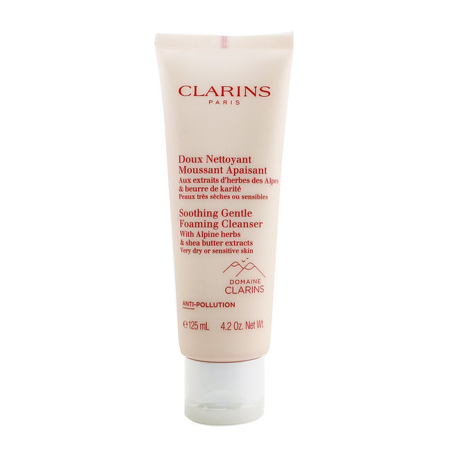 Clarins by Clarins Soothing Gentle Foaming Cleanser with Alpine Herbs & Shea Butter Extracts - Very Dry or Sensitive Skin  --125ml/4.2oz For Women