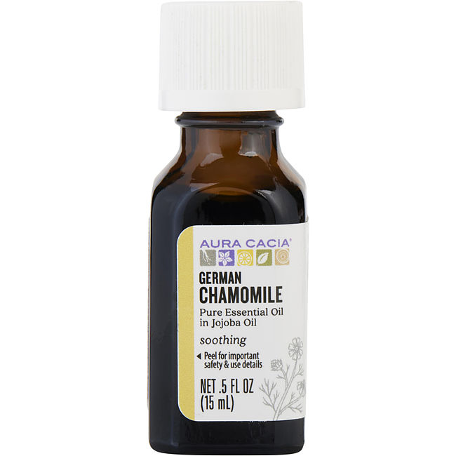 ESSENTIAL OILS AURA CACIA by Aura Cacia GERMAN CHAMOMILE IN JOJOBA OIL 0.5 OZ Unisex