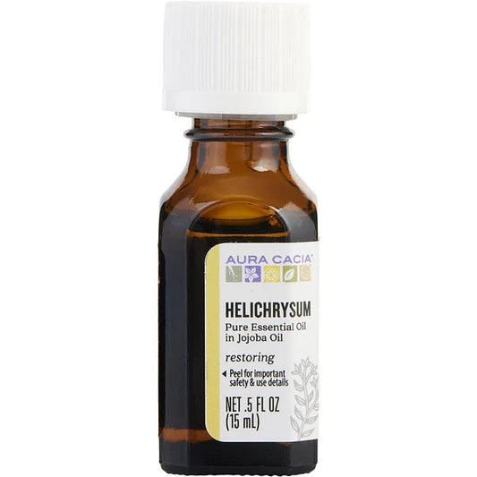 ESSENTIAL OILS AURA CACIA by Aura Cacia HELICHRYSUM IN JOJOBA OIL 0.5 OZ Unisex