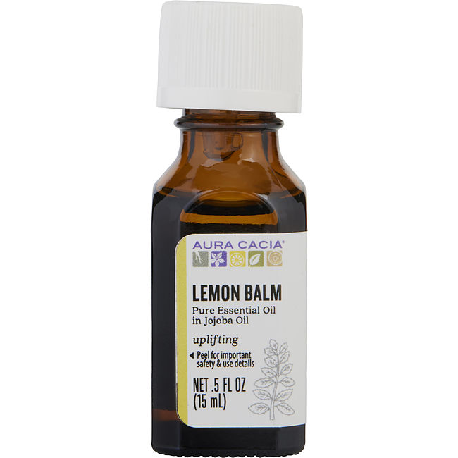 ESSENTIAL OILS AURA CACIA by Aura Cacia LEMON BALM IN JOJOBA OIL 0.5 OZ Unisex