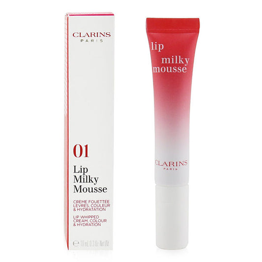 Clarins by Clarins Milky Mousse Lips - # 01 Milky Strawberry  --10ml/0.3oz For Women