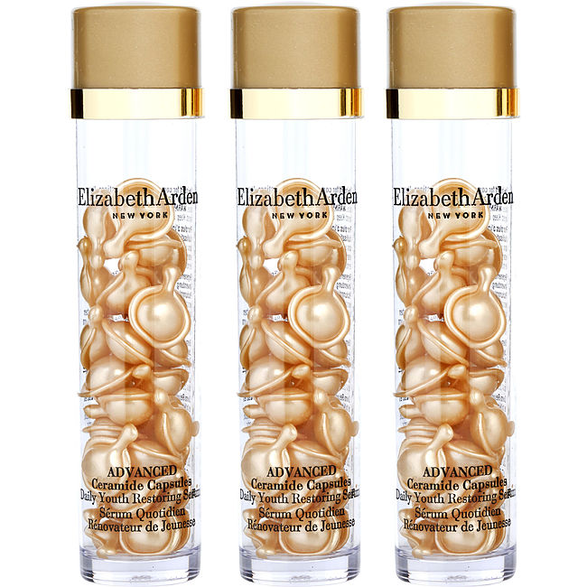 ELIZABETH ARDEN by Elizabeth Arden Ceramide Advanced Replenish & Restore Youth Restoring Serum Capsules Trio --3x30ct For Women