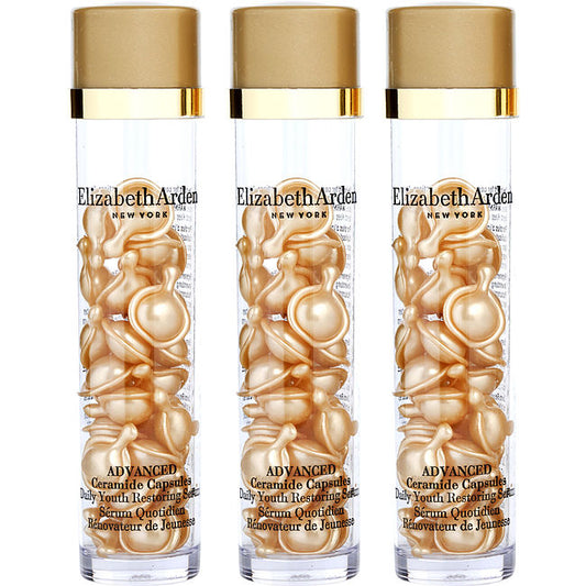 ELIZABETH ARDEN by Elizabeth Arden Ceramide Advanced Replenish & Restore Youth Restoring Serum Capsules Trio --3x30ct For Women