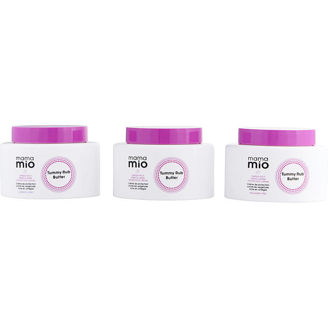 Mama Mio by Mama Mio Tummy Rub Trio - Tummy Rub Butter + Tummy Rub Butter Lavender & Mint + Tummy Rub Butter Fragrance Free --3x120ml/4oz For Women