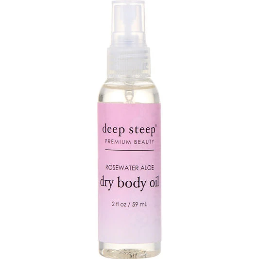 DEEP STEEP by Deep Steep ROSEWATER & ALOE DRY BODY OIL 2 OZ Unisex