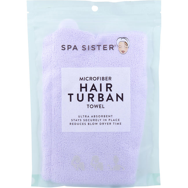 SPA ACCESSORIES by Spa Accessories SPA SISTER MICROFIBER HAIR TURBAN - LAVANDER Unisex